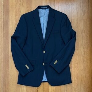Tommy Hilfiger men’s classic navy blazer 2 button dual back vent size 36R